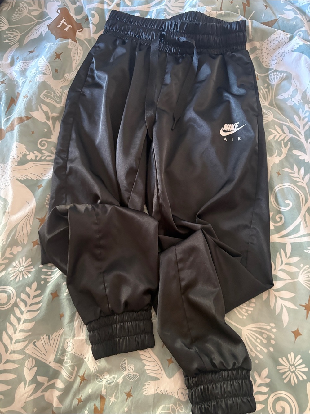 Nike Black Adult XS' Jogger Sweatpants with White Air Logo